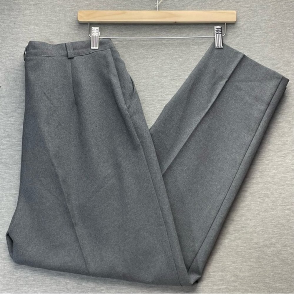 TRADITION Sears Womens Grey Pleated Dress Pants Size 8